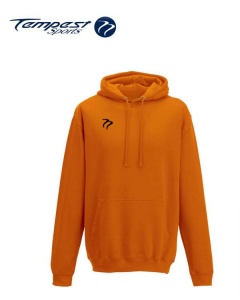 Tempest Lightweight Orange Hooded Sweatshirt